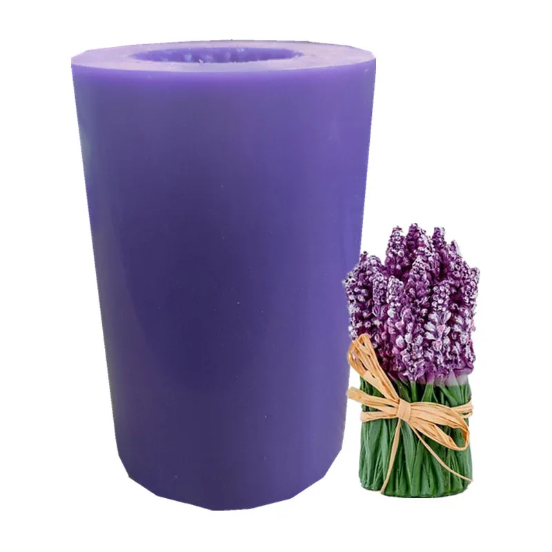 

Bundle Of Lavender Candle Silicone Mold For Handmade Desktop Decoration Gypsum Epoxy Resin Aromatherapy Candle Silicone Mould