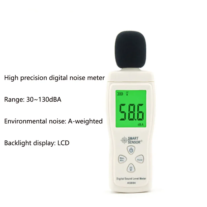 AS804 Noise Scorer Professional Handheld Sound Level Meter Noise Tester Sound Tester
AS804 Noise Scorer Professional Handheld Sound Level Meter Noise Tester Sound Tester
