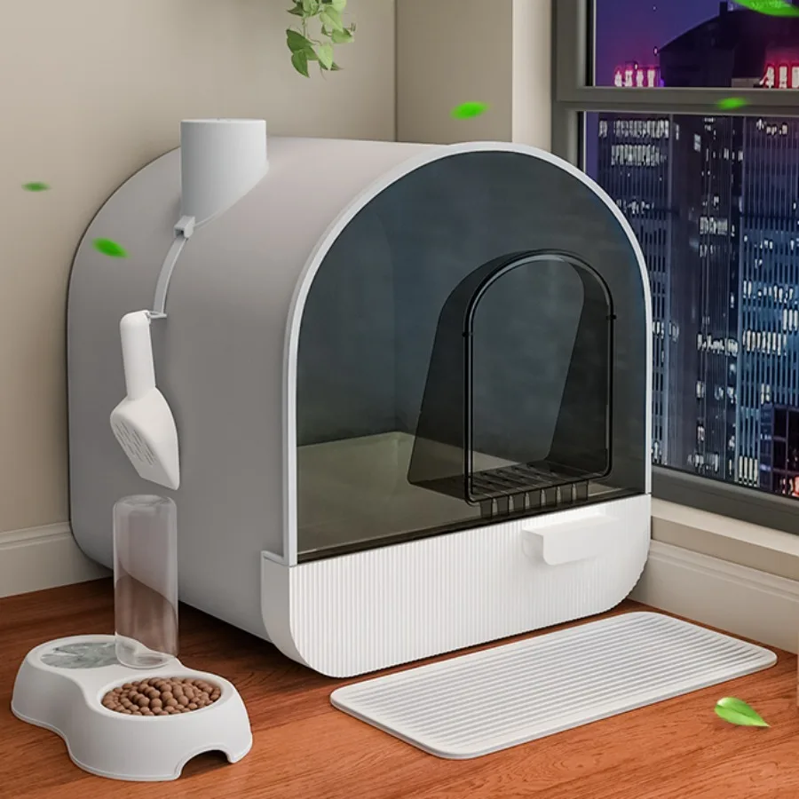 Huge Plastic Litter Box Cats Shift Enclosed Drawer No Smell Splash Guard Cat Toilet Easy Clean Pee Shield Kattenbak Pet Products
Huge Plastic Litter Box Cats Shift Enclosed Drawer No Smell Splash Guard Cat Toilet Easy Clean Pee Shield Kattenbak Pet Products
