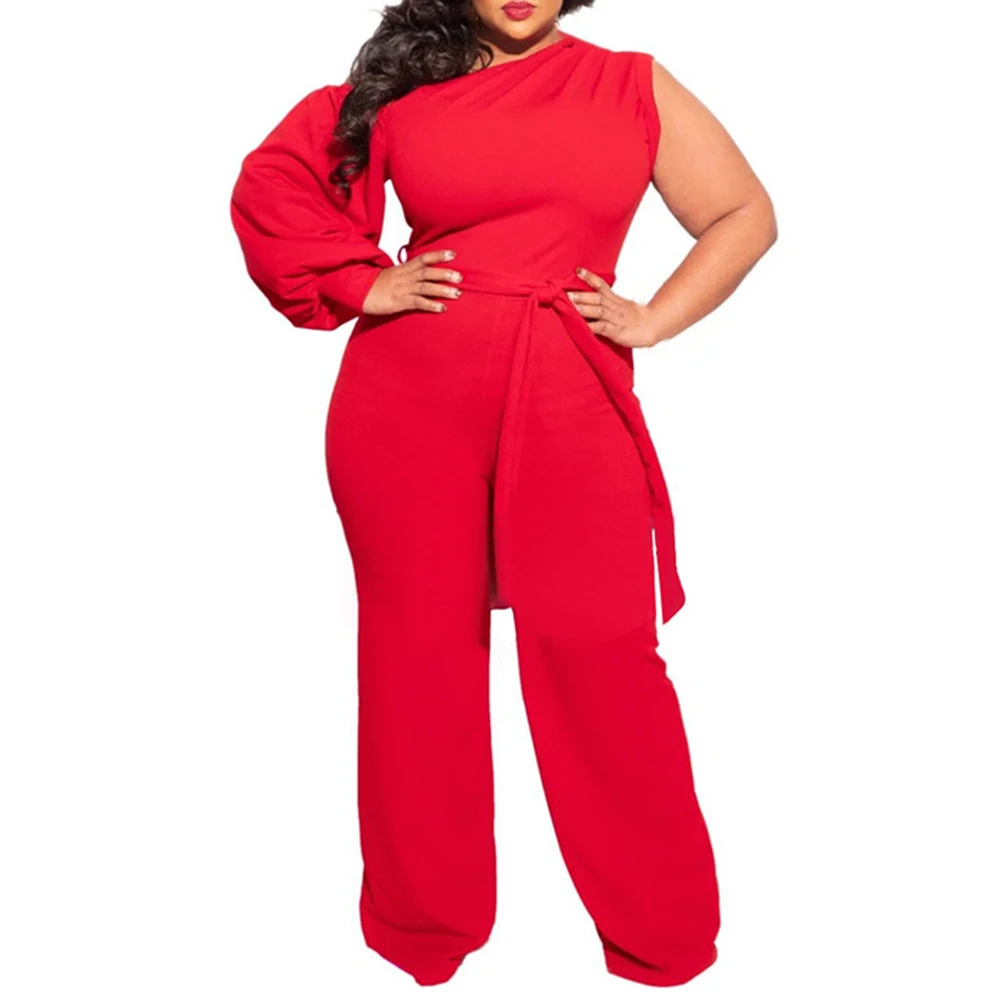 Plus Size Women Street Jumpsuits Sexy Off Shoulder One Sleeve Romper Pants Playsuit Rompers Long Sleeves Jumpsuit
Plus Size Women Street Jumpsuits Sexy Off Shoulder One Sleeve Romper Pants Playsuit Rompers Long Sleeves Jumpsuit