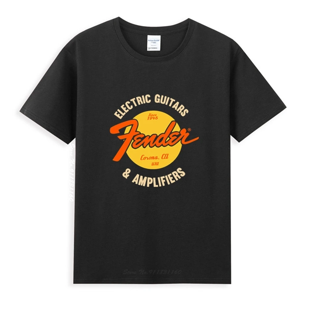 Fender Electric Guitar Logo Classic Black T-Shirt Newest Summer Men's Short Sleeve Popular Tees Shirt Tops Novel Unisex
Fender Electric Guitar Logo Classic Black T-Shirt Newest Summer Men's Short Sleeve Popular Tees Shirt Tops Novel Unisex