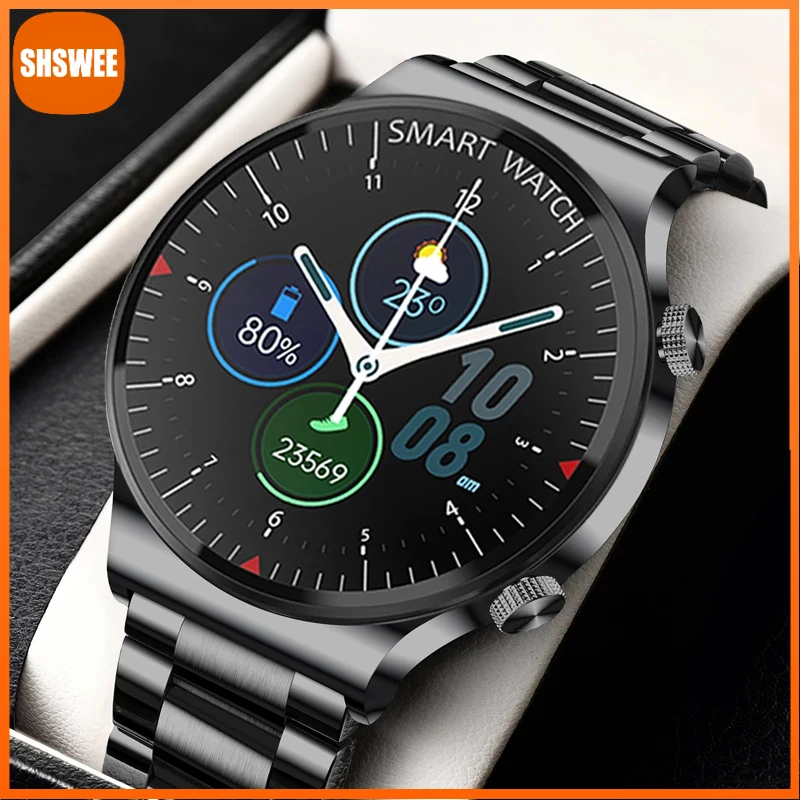 Роскошные мужские Смарт-часы с Bluetooth, фитнес-трекером и тонометром
Роскошные мужские Смарт-часы с Bluetooth, фитнес-трекером и тонометром