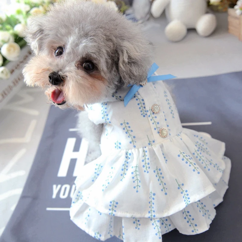 Pet Small Dog Bichon Teddy Dog Clothes Spring Summer Thin Princess Skirt Cat Dress Dog Accessories
Pet Small Dog Bichon Teddy Dog Clothes Spring Summer Thin Princess Skirt Cat Dress Dog Accessories