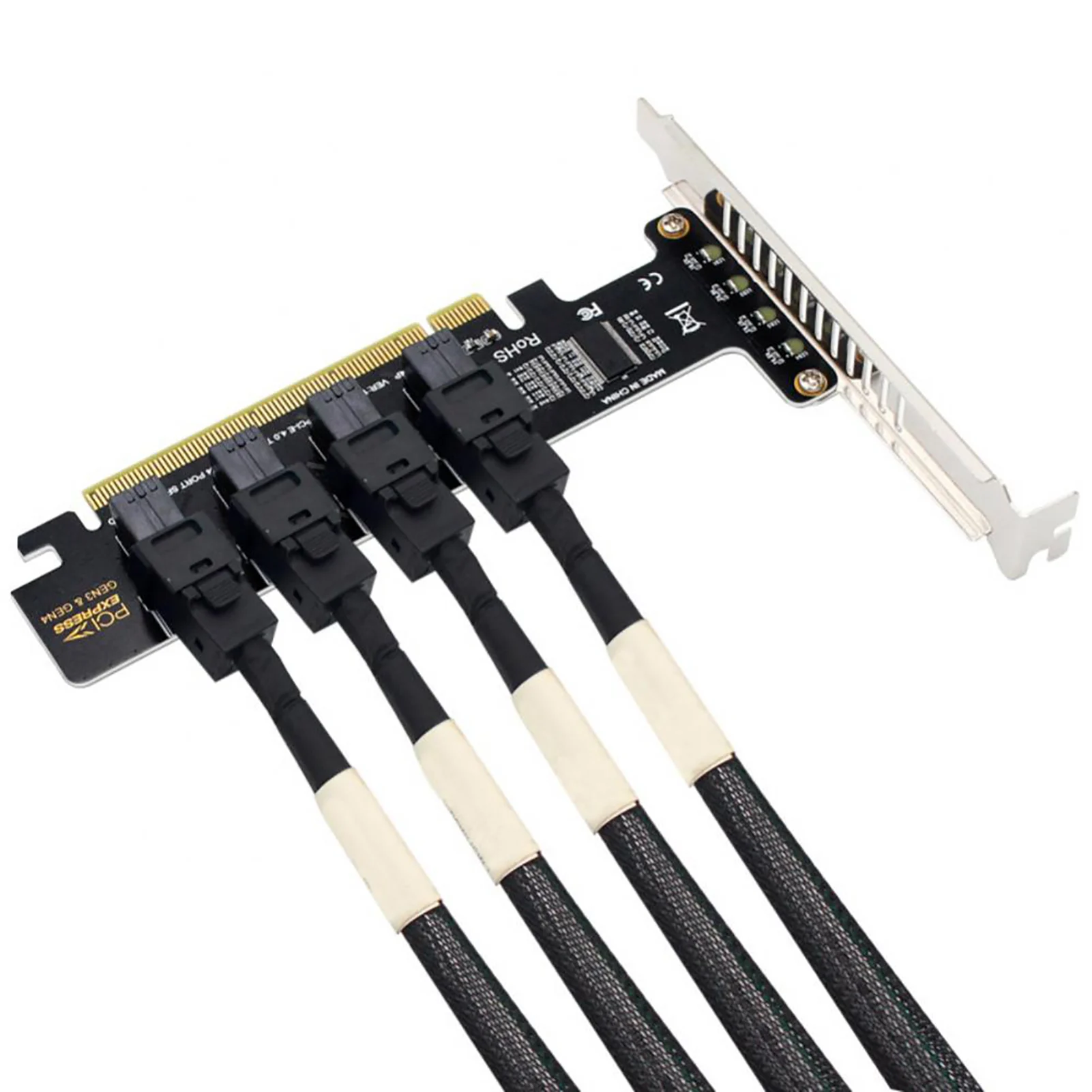 Переходник PCIE в U.2 NVME, высокоскоростная переходная карта со стандартным индикатором для разделения PCIE на Слотах PCIE
Переходник PCIE в U.2 NVME, высокоскоростная переходная карта со стандартным индикатором для разделения PCIE на Слотах PCIE