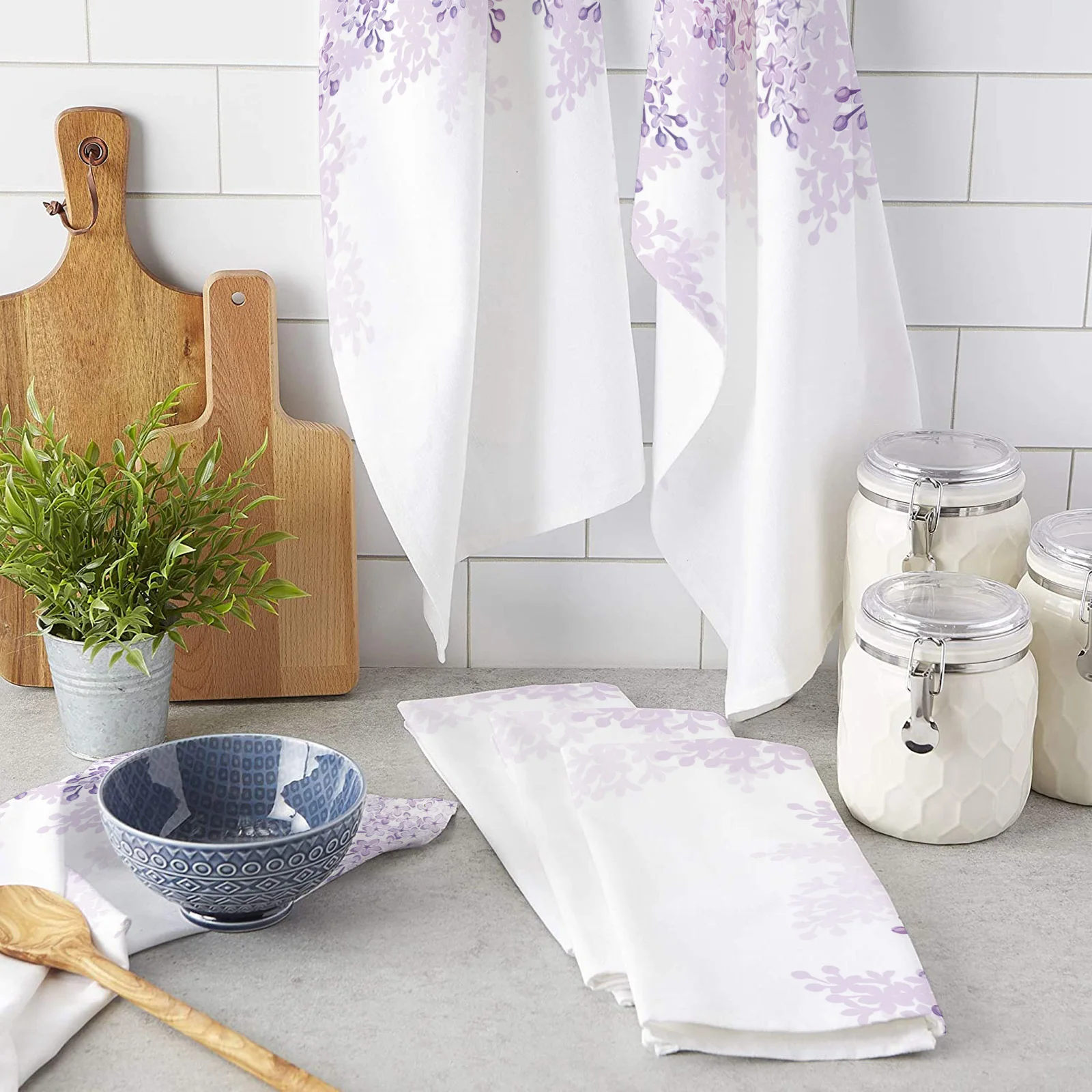 Purple Flower White Microfiber Kitchen Hand Towel Dish Cloth Tableware Household Cleaning Towel Utensils for Kitchen
Purple Flower White Microfiber Kitchen Hand Towel Dish Cloth Tableware Household Cleaning Towel Utensils for Kitchen
