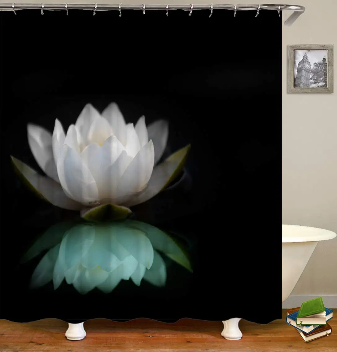 Shower Curtain Waterlily Floral Floating on Pond Water for Oriental Zen Spa Bathroom Decor with Hooks Magic Lotus Floral
Shower Curtain Waterlily Floral Floating on Pond Water for Oriental Zen Spa Bathroom Decor with Hooks Magic Lotus Floral