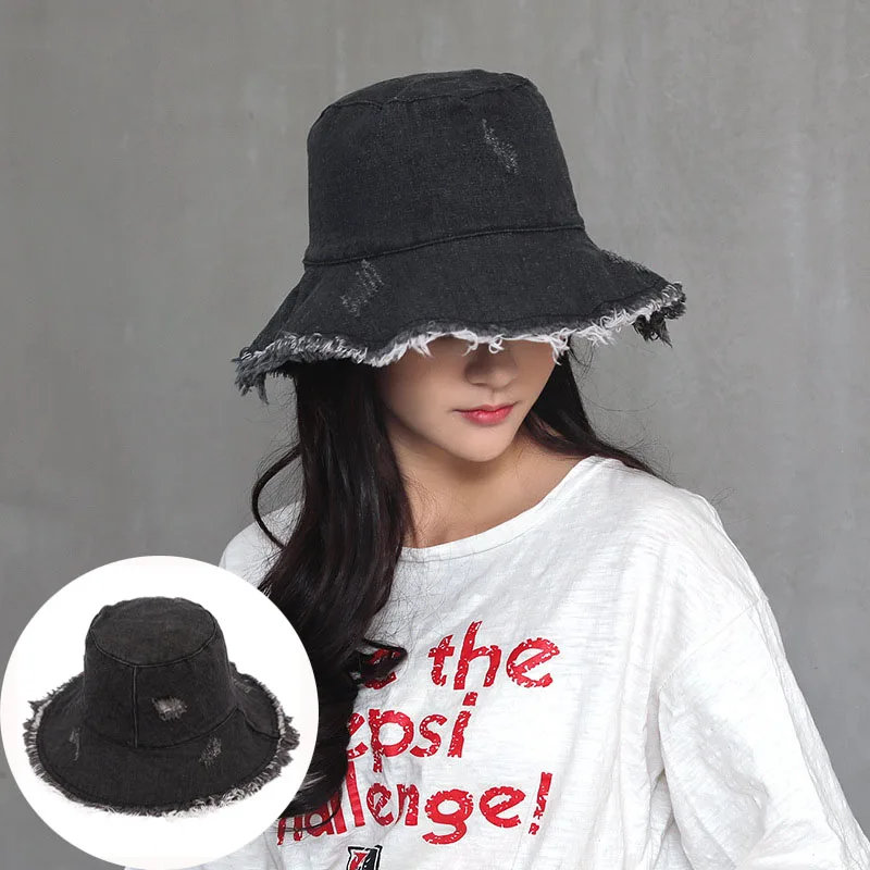 Fashion Unisex Tassel Washed Denim Bucket Hats for Women Summer Wide Brim Foldable Panama Cap Outdoor Beach Fisherman's Sun Hat
Fashion Unisex Tassel Washed Denim Bucket Hats for Women Summer Wide Brim Foldable Panama Cap Outdoor Beach Fisherman's Sun Hat