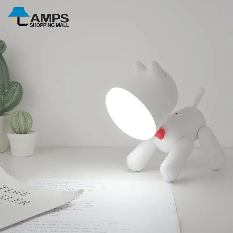 Cute Rotatable Puppy Cartoon Desk Lamp USB Charging Lovely Table Lamp Novel Baby Sleep Night Light
Cute Rotatable Puppy Cartoon Desk Lamp USB Charging Lovely Table Lamp Novel Baby Sleep Night Light