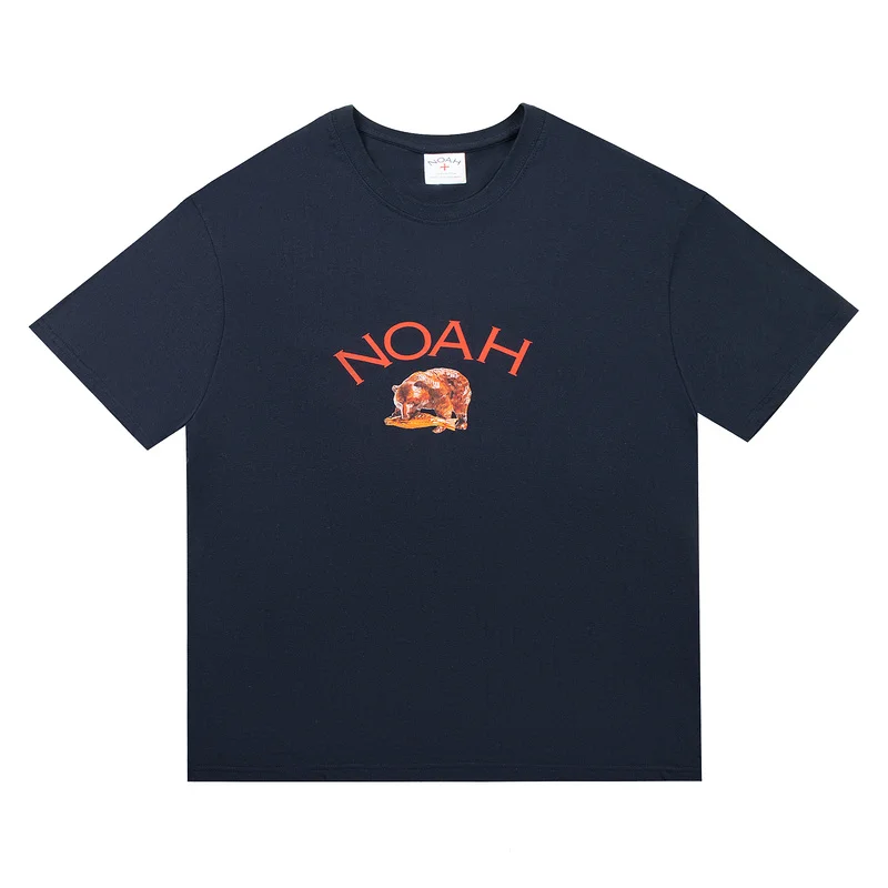 

2023 Noah Osaka Limited Bear Printed Women Men T shirts Tops tees Hiphop Streetwear Men Casual Cotton T shirt