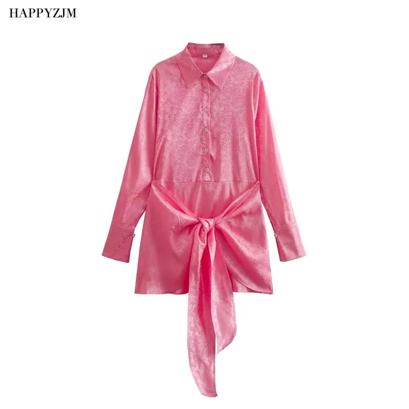 New Women Satin Short Temperament Dress Fashion Lapel Long Sleeve Bow Decoration Slim Party Club Dress
New Women Satin Short Temperament Dress Fashion Lapel Long Sleeve Bow Decoration Slim Party Club Dress