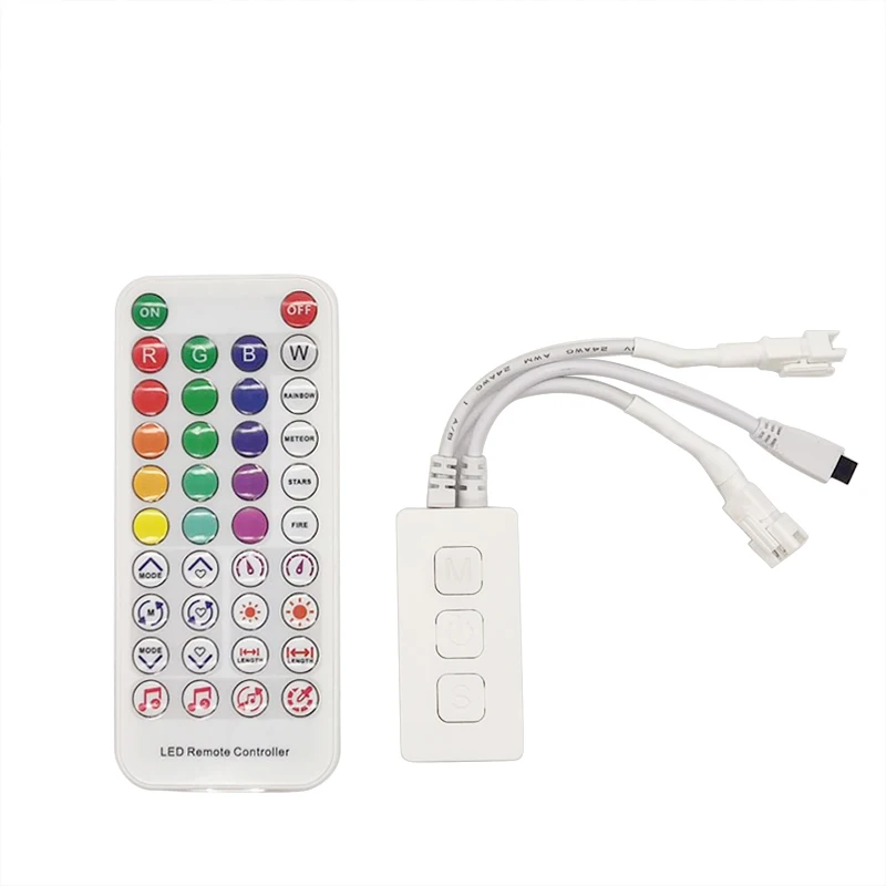 SZYOUMY новый телефон с контроллером SP611E Bluetooth Music App IR 40 клавиш для WS2811WS2812, адресная фотография
SZYOUMY новый телефон с контроллером SP611E Bluetooth Music App IR 40 клавиш для WS2811WS2812, адресная фотография