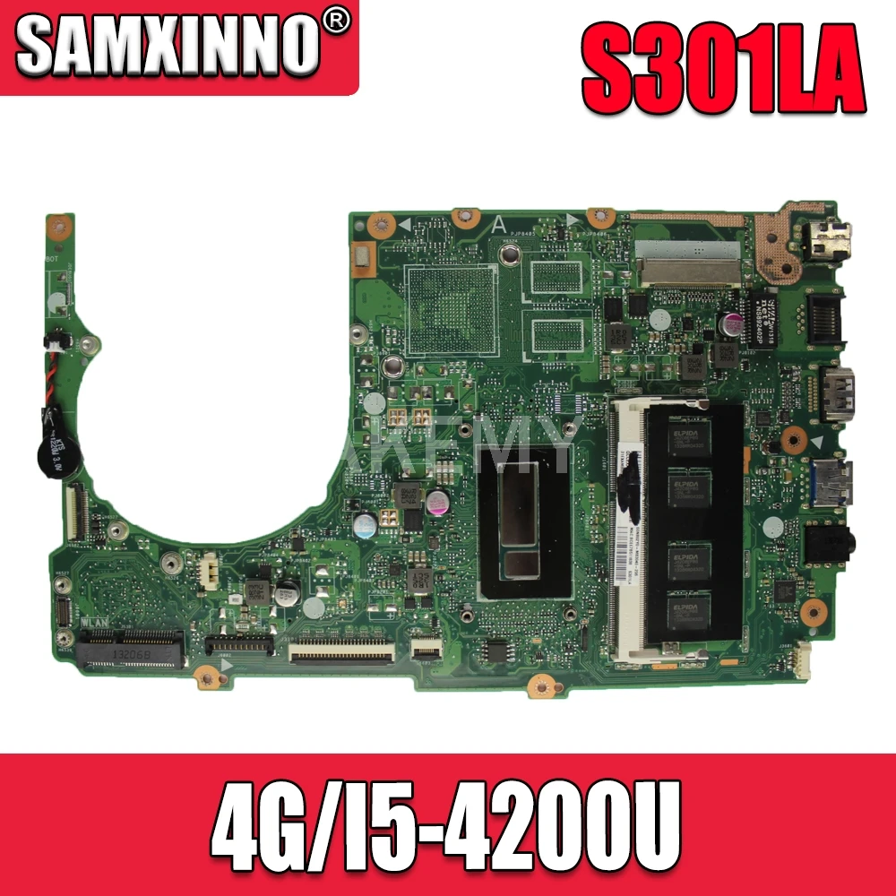 S301L S301LA motherboard For Asus S301LA REV2.2 Mainboard I5-4200-4G Processor HD Graphics 4400 100% Tested
S301L S301LA motherboard For Asus S301LA REV2.2 Mainboard I5-4200-4G Processor HD Graphics 4400 100% Tested