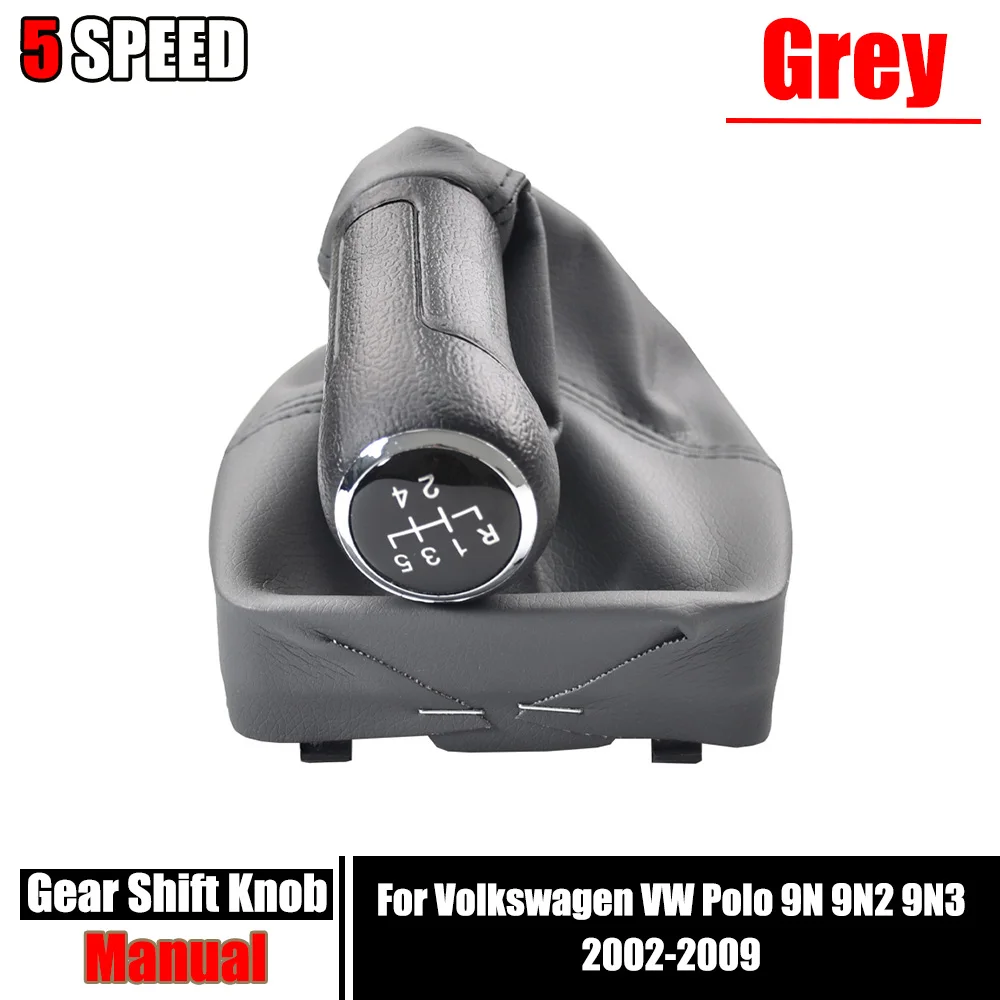 5-скоростная автомобильная ручка переключения передач с чехлом для VW Polo 9N 9N2 2002 2003 2004 2005 2006 2007 2008 2009 черный/серый искусственная кожа
5-скоростная автомобильная ручка переключения передач с чехлом для VW Polo 9N 9N2 2002 2003 2004 2005 2006 2007 2008 2009 черный/серый искусственная кожа