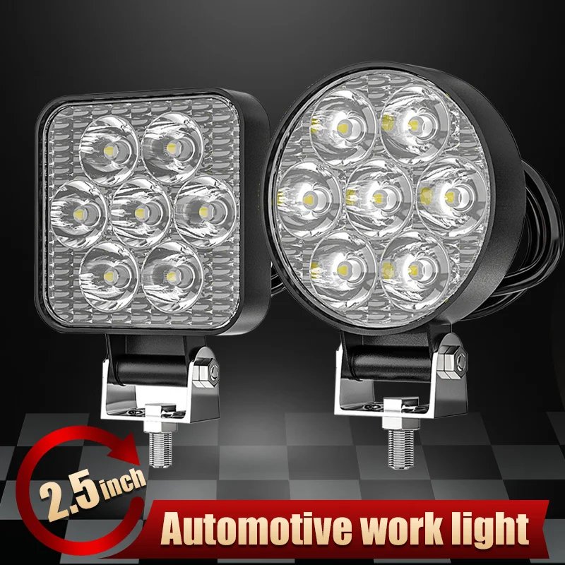 1/2/4pcs 42W LED Work Light 2.5" Square Round LED Pod 9-80V 7LED Spot Light Driving Fog Light for Off-Road SUV Truck Boat
1/2/4pcs 42W LED Work Light 2.5" Square Round LED Pod 9-80V 7LED Spot Light Driving Fog Light for Off-Road SUV Truck Boat