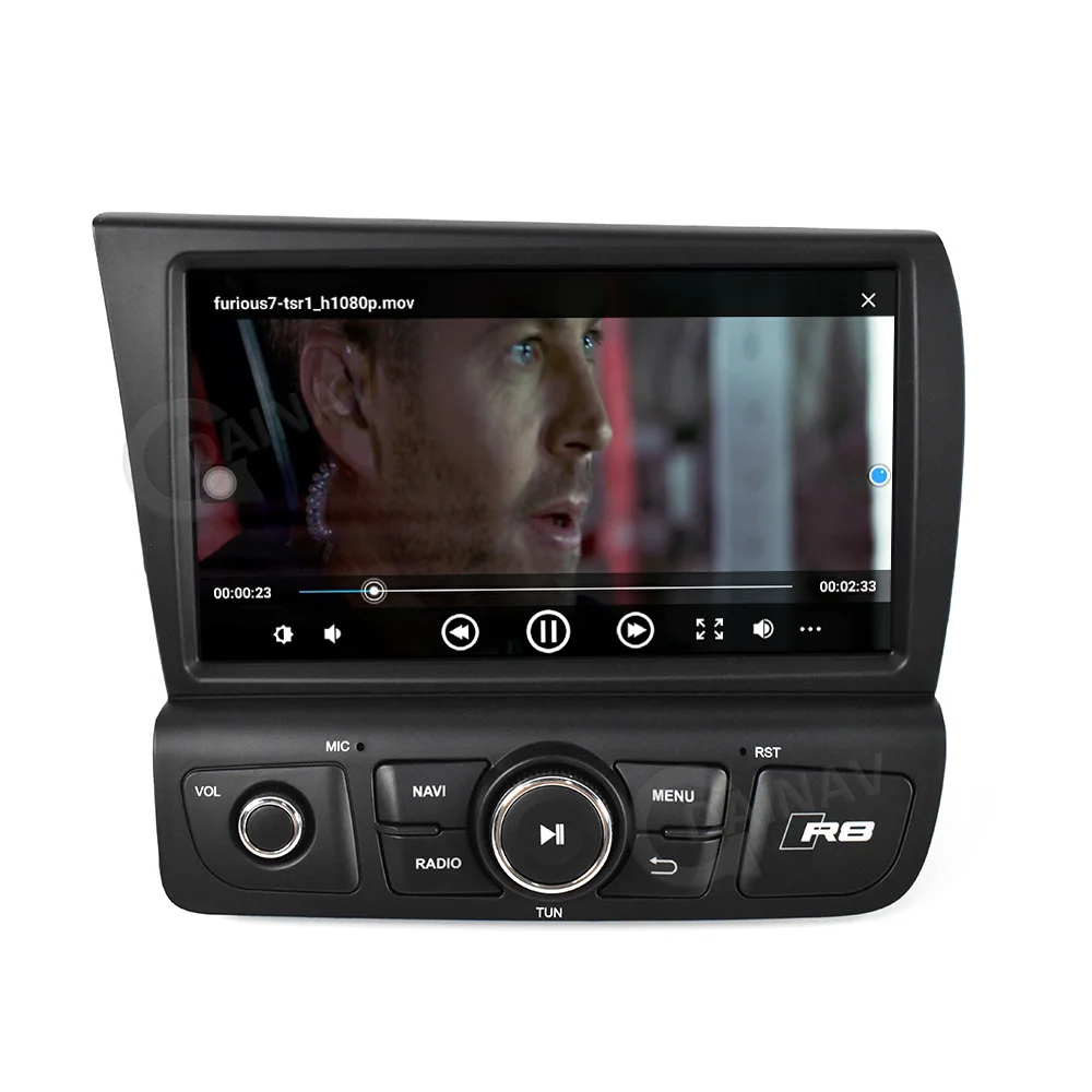 Автомагнитола PX6 128 ГГц для Audi R8 2007 2008-2009, сенсорный экран, мультимедийная система Android, стерео, головное устройство, беспроводной carplay