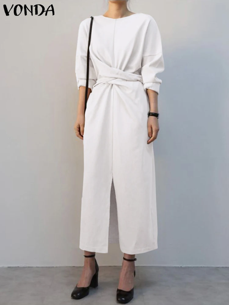 VONDA 2022 Summer Women Office Dress Casual Half Sleeve Party Sundress Female Loose Casual Solid Long Maxi Vestido Oversized
VONDA 2022 Summer Women Office Dress Casual Half Sleeve Party Sundress Female Loose Casual Solid Long Maxi Vestido Oversized