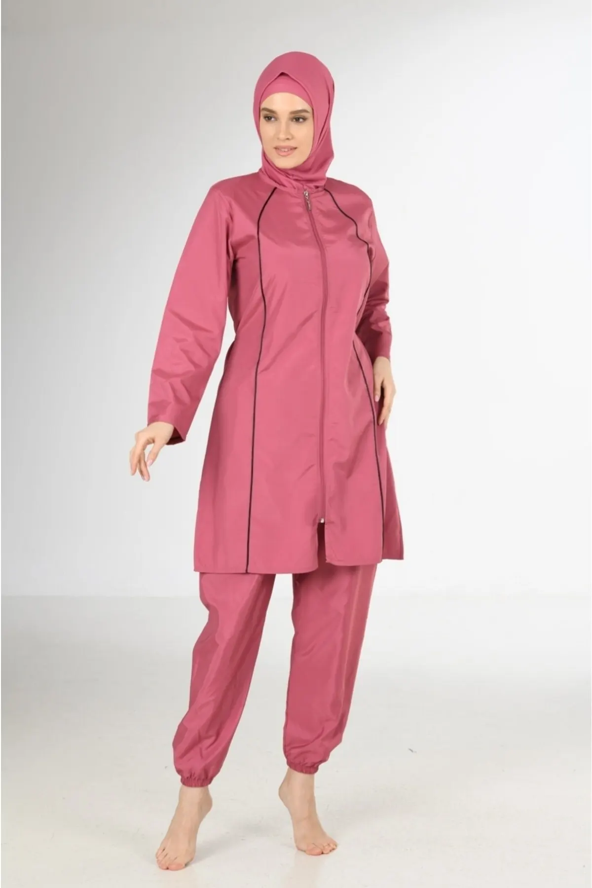 Muslim Burkinis oute te Fabric Hasema d Rose Swimwear Modest Summer Clothing Hijab Sport Swimsuit Islamic Full Cover
Muslim Burkinis oute te Fabric Hasema d Rose Swimwear Modest Summer Clothing Hijab Sport Swimsuit Islamic Full Cover