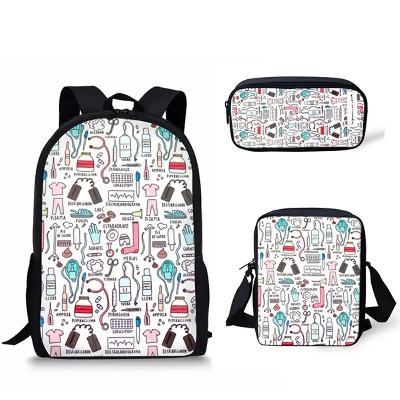 3PCS/SET 16” Kids Backpack Cartoon Nurse School Bags for Teen Girls Back Pack Kids Schoolbags Student Book Bags Children Bookbag
3PCS/SET 16” Kids Backpack Cartoon Nurse School Bags for Teen Girls Back Pack Kids Schoolbags Student Book Bags Children Bookbag