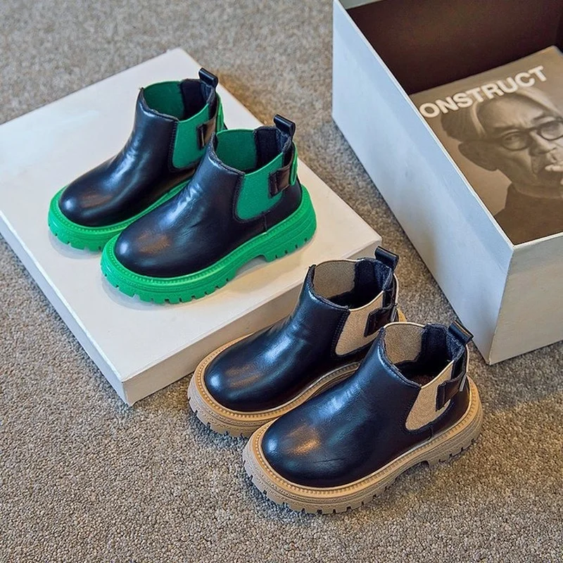 Children Versatile Short Boots for Girls Casual Korean Style Round-toe Non-slip Kids Fashion Boys Chelsea Boots for Catwalk New
Children Versatile Short Boots for Girls Casual Korean Style Round-toe Non-slip Kids Fashion Boys Chelsea Boots for Catwalk New