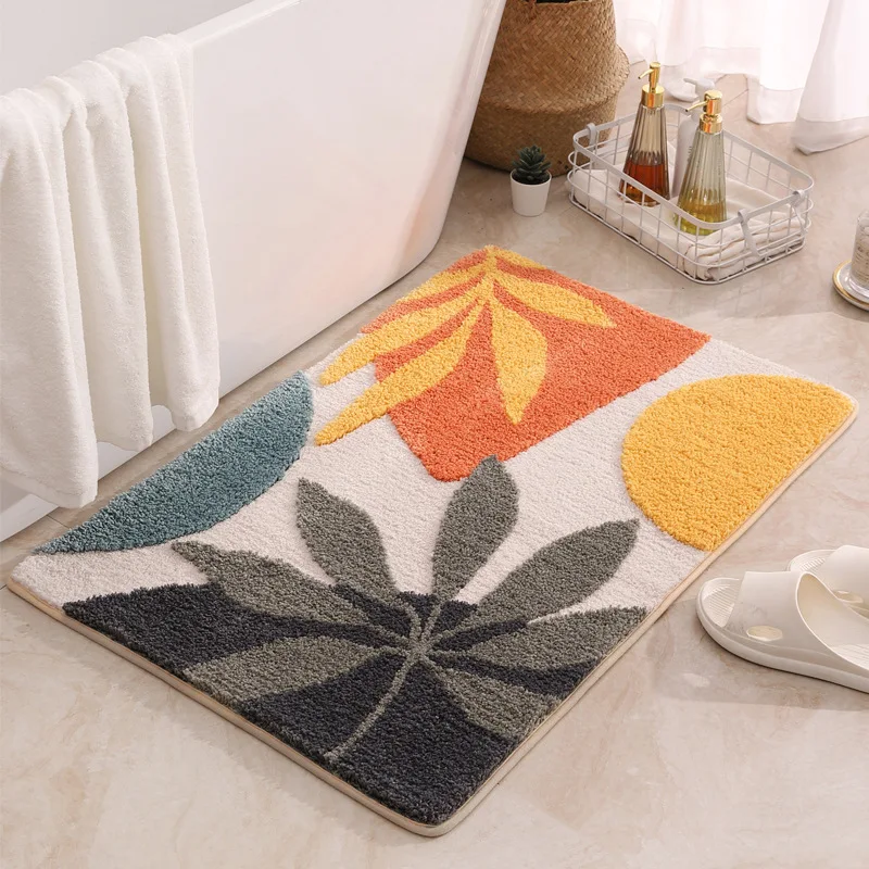 Pastoral Green Leaves Flocking Bath Mat Non-slip Absorbent Microfiber Bathroom Rug Home Entrance Door Mat Super Soft Bath Carpet
Pastoral Green Leaves Flocking Bath Mat Non-slip Absorbent Microfiber Bathroom Rug Home Entrance Door Mat Super Soft Bath Carpet