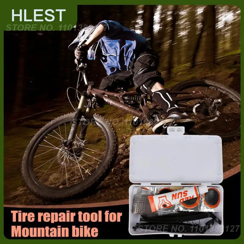 Multi-Purpose Mountain Bike Tire Repair Kit Rubber Patch Plastic Repair Glue Emergency Tire Repair Bicycle Accessories
Multi-Purpose Mountain Bike Tire Repair Kit Rubber Patch Plastic Repair Glue Emergency Tire Repair Bicycle Accessories