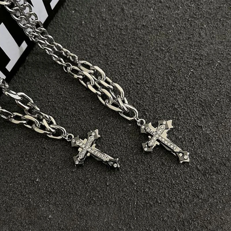 Новинка 2022, стильное Двухслойное ожерелье с подвеской-крестом, инкрустированным бриллиантами, кулон из титановой стали, аксессуары в стиле ...
Новинка 2022, стильное Двухслойное ожерелье с подвеской-крестом, инкрустированным бриллиантами, кулон из титановой стали, аксессуары в стиле ...