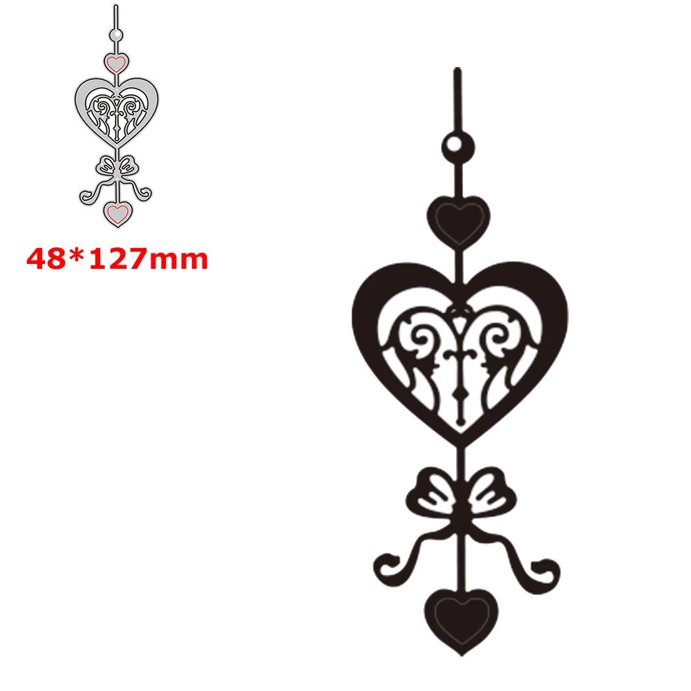 

Love Heart Ornament Metal Cutting Dies for DIY Scrapbooking Paper Cards Crafting Making Template Cardmaking 2023 New