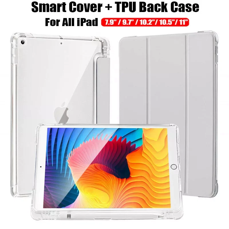 Чехол + задняя крышка из ТПУ для iPad 10,2 9,7 2021 Mini 5 6 2021 Pro 11 10,5 Air 3 4 с защитой от падения и слотом для карандаша
Чехол + задняя крышка из ТПУ для iPad 10,2 9,7 2021 Mini 5 6 2021 Pro 11 10,5 Air 3 4 с защитой от падения и слотом для карандаша