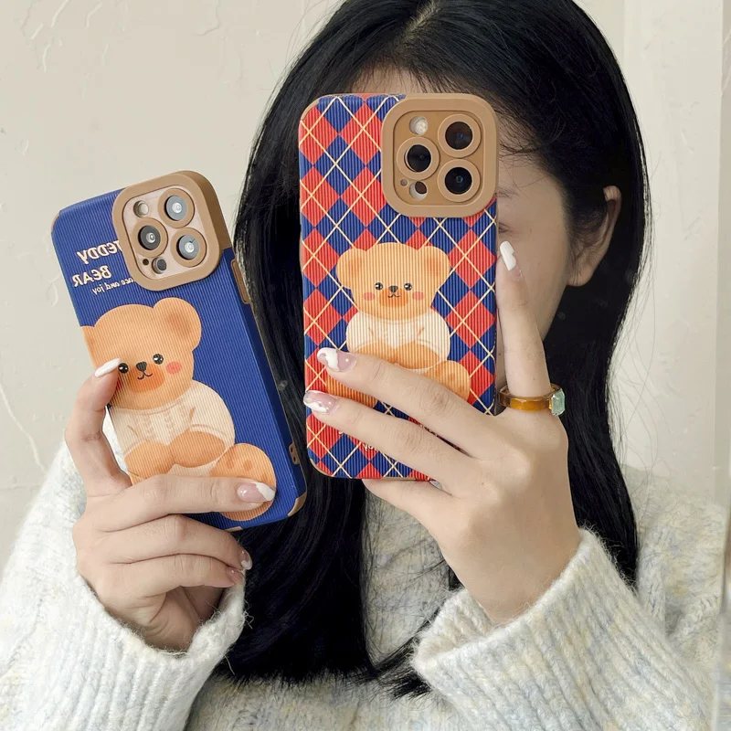 Cute Bear Phone Case For IPhone 11 Case For IPhone 13 11 12 Pro Max XR X XS Max 7 8 Plus 11Pro 13Pro Lens Protection Back Covers
Cute Bear Phone Case For IPhone 11 Case For IPhone 13 11 12 Pro Max XR X XS Max 7 8 Plus 11Pro 13Pro Lens Protection Back Covers