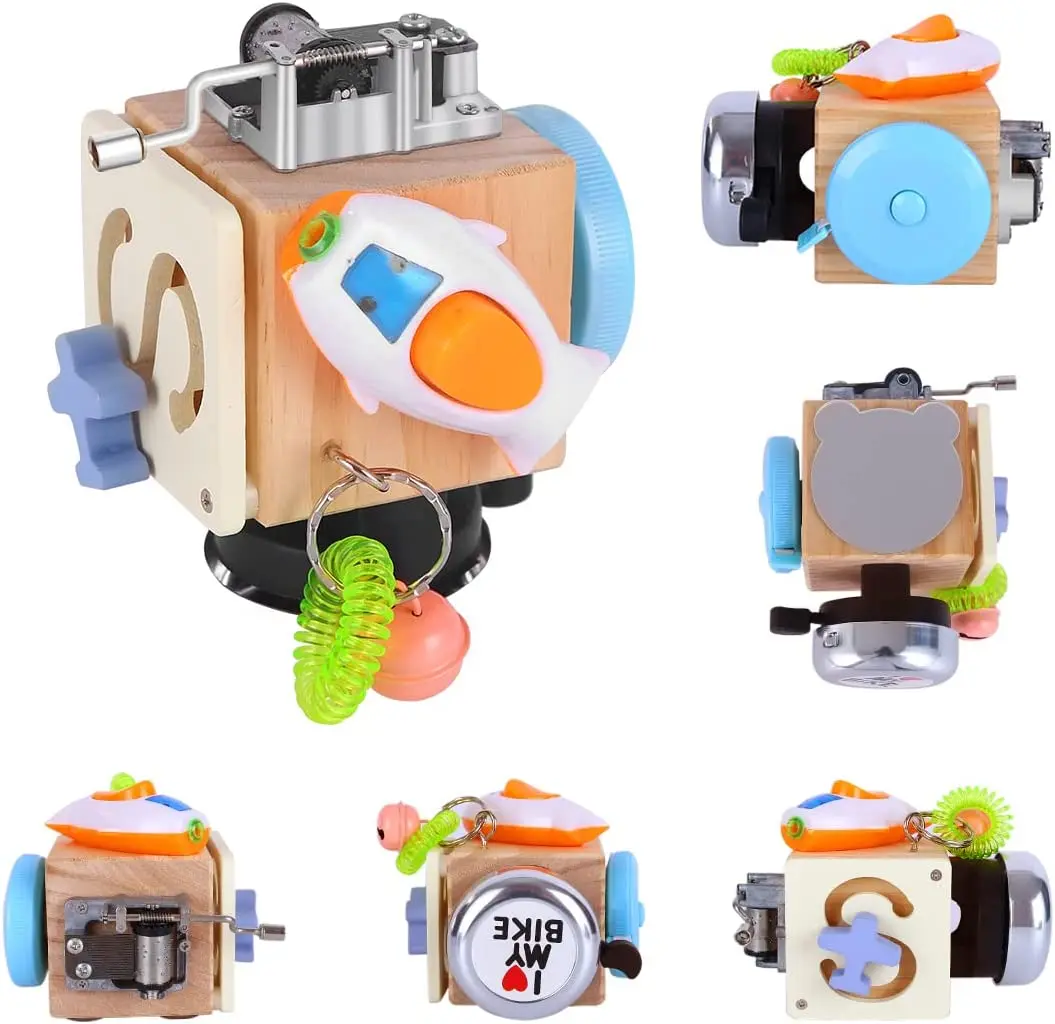 Baby Wooden Busy Cube Children Montessori Educational Toys Hands-on Grasping Ability Training Lock Box Infant Early Learning
Baby Wooden Busy Cube Children Montessori Educational Toys Hands-on Grasping Ability Training Lock Box Infant Early Learning