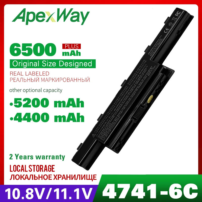 APEXWAY Battery For Acer Aspire AS10D31 AS10D81 V3-571G v3-771g AS10D51 AS10D61 AS10D71 AS10D75 5741 5742 5750G 5750 5551G 5560G
APEXWAY Battery For Acer Aspire AS10D31 AS10D81 V3-571G v3-771g AS10D51 AS10D61 AS10D71 AS10D75 5741 5742 5750G 5750 5551G 5560G