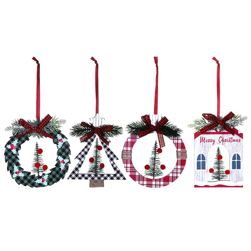 4Pack Christmas Ornaments, Wood Christmas Hanging Decorations For Christmas Party Decor Party Supplies Easy Install Easy To Use
4Pack Christmas Ornaments, Wood Christmas Hanging Decorations For Christmas Party Decor Party Supplies Easy Install Easy To Use