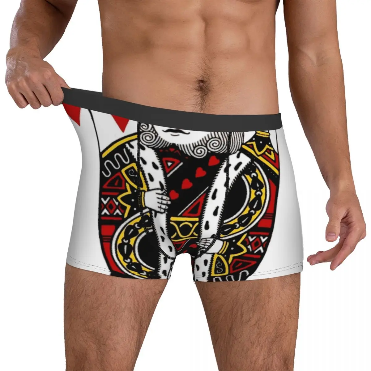 Poker Underwear KING OF HEARTS Pouch High Quality Trunk Print Boxer Brief Breathable Males Underpants Big Size 2XL
Poker Underwear KING OF HEARTS Pouch High Quality Trunk Print Boxer Brief Breathable Males Underpants Big Size 2XL