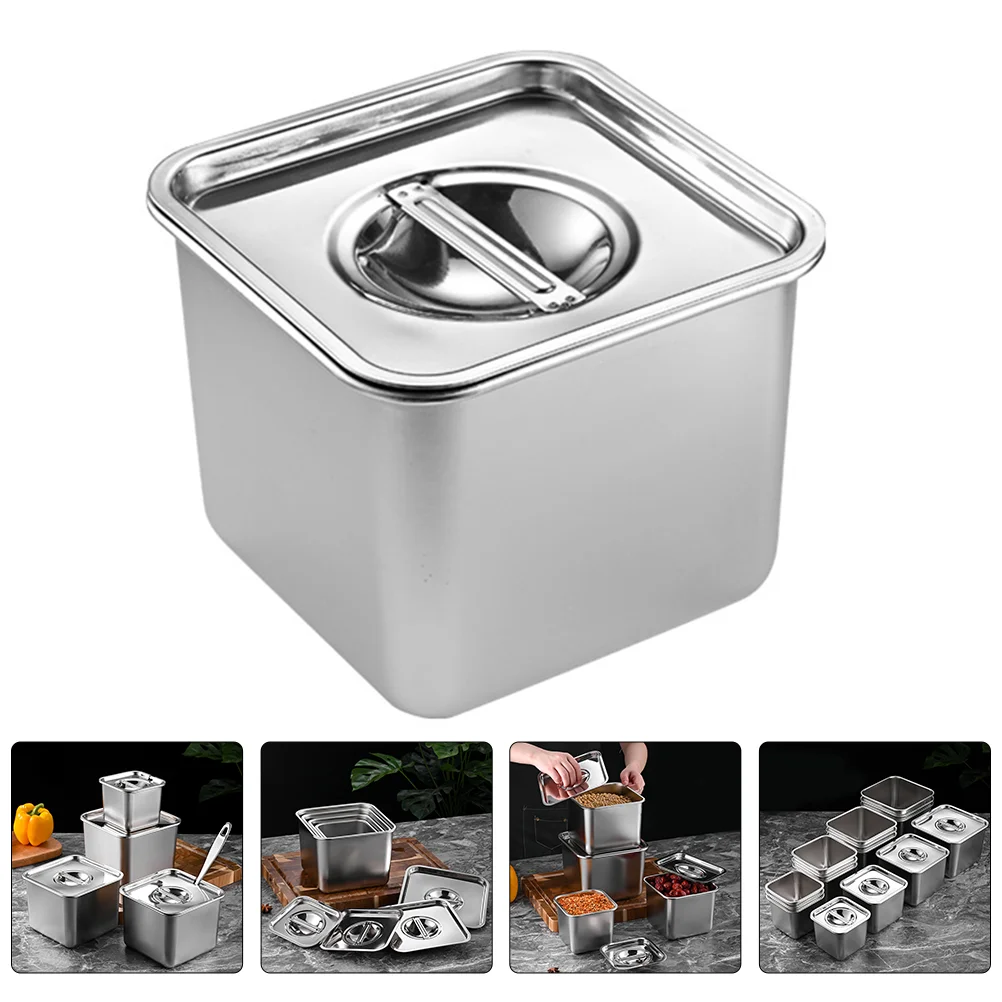 Condiment Seasoning Jar Container Containers Storage Pot Sugar Box Stainless Salt Steel Lids Jars Cruet Pepper Kitchen Metal
Condiment Seasoning Jar Container Containers Storage Pot Sugar Box Stainless Salt Steel Lids Jars Cruet Pepper Kitchen Metal