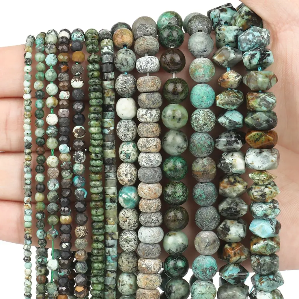 Trendy Natural Stone 13 Types African Turquoise Beads Round/Irregular/Faceted Loose Beads for Jewelry Making Bracelets Necklace
Trendy Natural Stone 13 Types African Turquoise Beads Round/Irregular/Faceted Loose Beads for Jewelry Making Bracelets Necklace