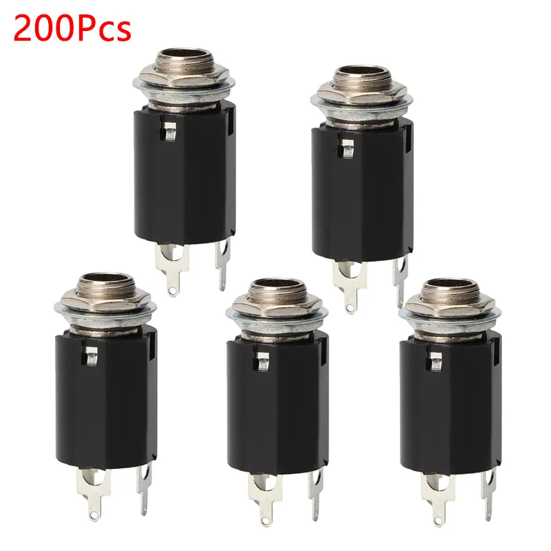 200Pcs New Black Guitar Endpin Jack 6.35 Input For Any Guitar EQ Pickup Output Guitar Parts & Accessories
200Pcs New Black Guitar Endpin Jack 6.35 Input For Any Guitar EQ Pickup Output Guitar Parts & Accessories