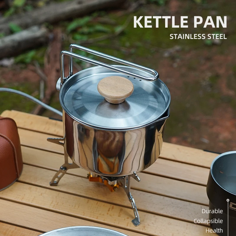 Stainless Steel Kettle Outdoor Camping Pot Teapot Portable Mountaineering Trekking Cooking Tool Travel Hiking Cookware
Stainless Steel Kettle Outdoor Camping Pot Teapot Portable Mountaineering Trekking Cooking Tool Travel Hiking Cookware