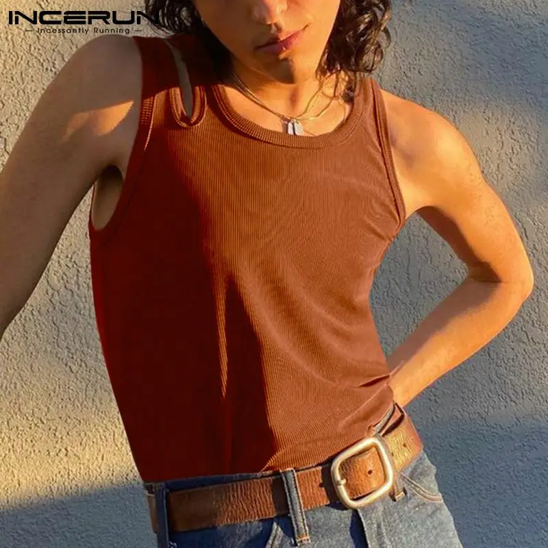 2022 Fashion Men Tank Tops Solid Color O-neck Sleeveless Casual Vests Hollow Out Streetwear Skinny Men Clothing S-5XL INCERUN
2022 Fashion Men Tank Tops Solid Color O-neck Sleeveless Casual Vests Hollow Out Streetwear Skinny Men Clothing S-5XL INCERUN