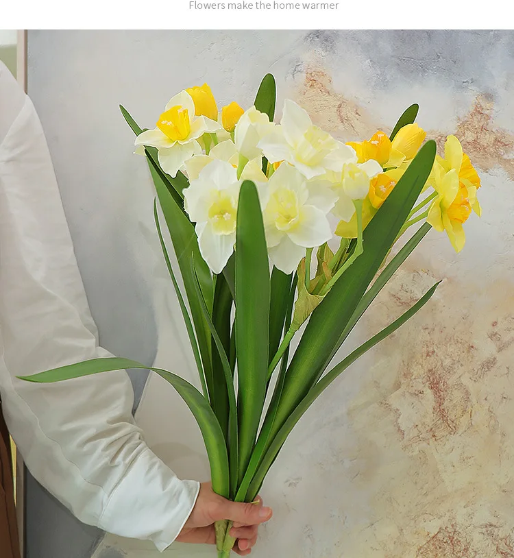 Simulated Daffodil Wedding Photography Decoration Props Home Living Room Office Artificial Flower Arrangement Accessories
Simulated Daffodil Wedding Photography Decoration Props Home Living Room Office Artificial Flower Arrangement Accessories