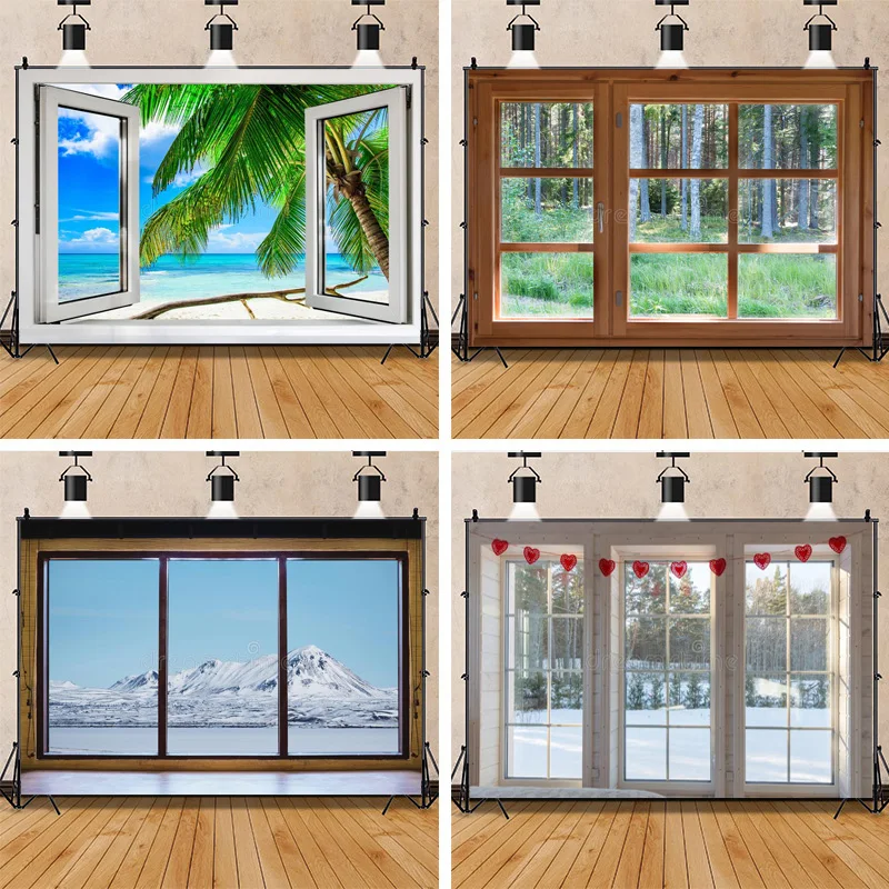 Vinyl Custom Scenery Outside The Window Photography Backgrounds Props Seaside Tree Landscape Portrait Photo Backdrops CH-01
Vinyl Custom Scenery Outside The Window Photography Backgrounds Props Seaside Tree Landscape Portrait Photo Backdrops CH-01