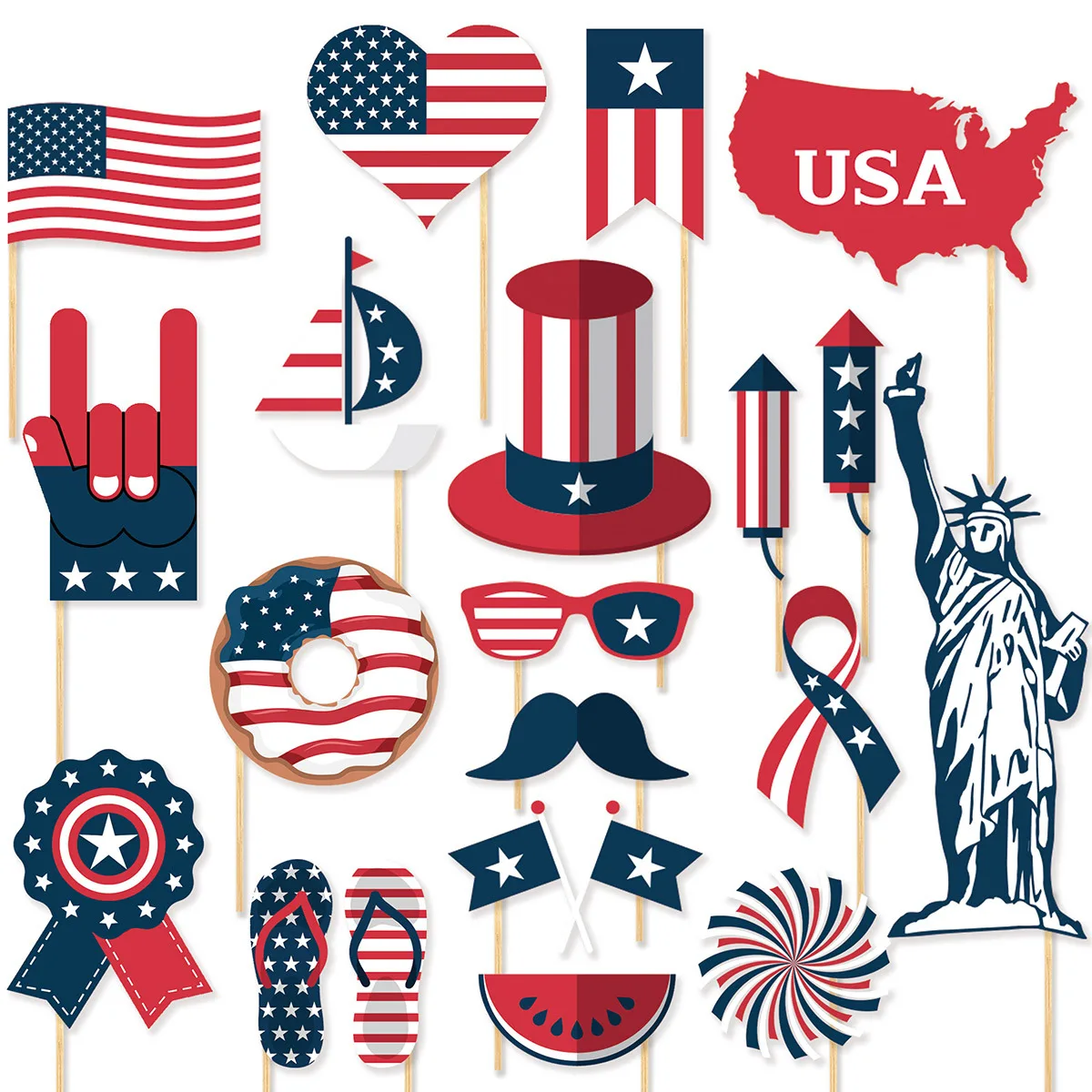 2023 USA Independence Day Funny Handheld Photography Props Party Decoration The 4th of July Photography Supplies
2023 USA Independence Day Funny Handheld Photography Props Party Decoration The 4th of July Photography Supplies