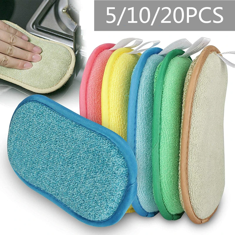 Kitchen Sponges For Dishwashing Non-Scratch Microfiber Magic Sponge Brush Non Stick Pot Cleaning Cloth Kitchen Supplies
Kitchen Sponges For Dishwashing Non-Scratch Microfiber Magic Sponge Brush Non Stick Pot Cleaning Cloth Kitchen Supplies