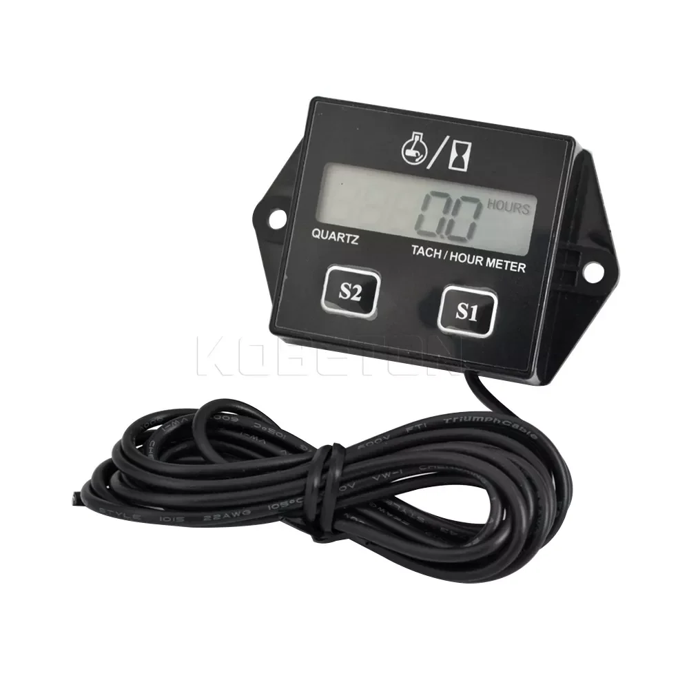 Kebidu Digital Engine Tach Hour Meter Waterproof Tachometer Gauge Engine RPM LCD Display For Moto Marine Chainsaw Pit Bike Boat
Kebidu Digital Engine Tach Hour Meter Waterproof Tachometer Gauge Engine RPM LCD Display For Moto Marine Chainsaw Pit Bike Boat