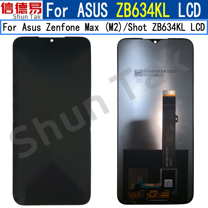 Original 6.26" Display For Asus Zenfone Max Plus(M2)/ Shot ZB634KL LCD Touch Screen Digitizer Assembly For Asus ZB634 KL LCD 
Original 6.26" Display For Asus Zenfone Max Plus(M2)/ Shot ZB634KL LCD Touch Screen Digitizer Assembly For Asus ZB634 KL LCD