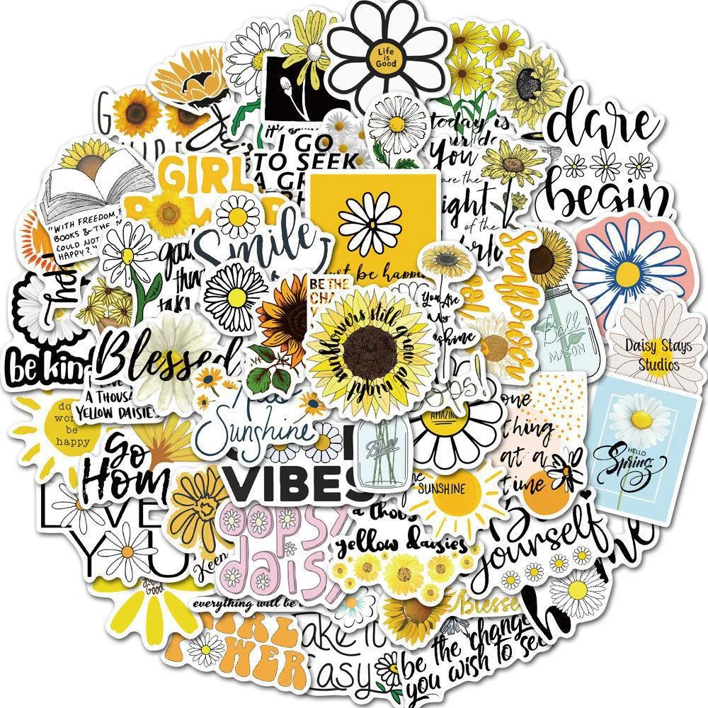 10/30/50PCS New Cartoon Little Daisy Small Fresh Personality Creative Sticker Guitar DeskMotorcycle Waterproof Sticker Wholesale
10/30/50PCS New Cartoon Little Daisy Small Fresh Personality Creative Sticker Guitar DeskMotorcycle Waterproof Sticker Wholesale