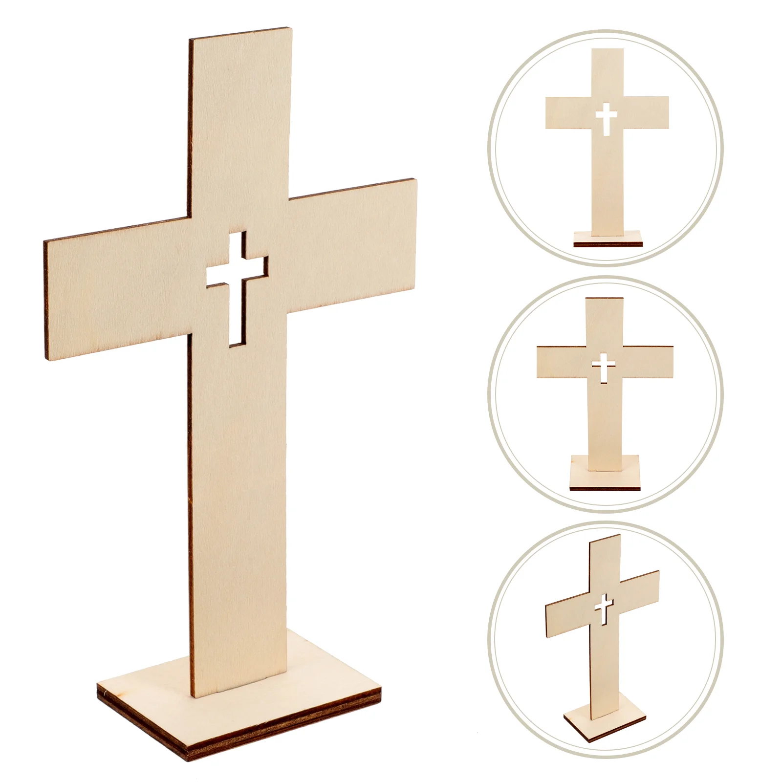 

Wooden Cross Centerpieces Standing Cross Statues Desktop Cross Catholic Christian Cross Religious Gift Baptism Sculpture Home
