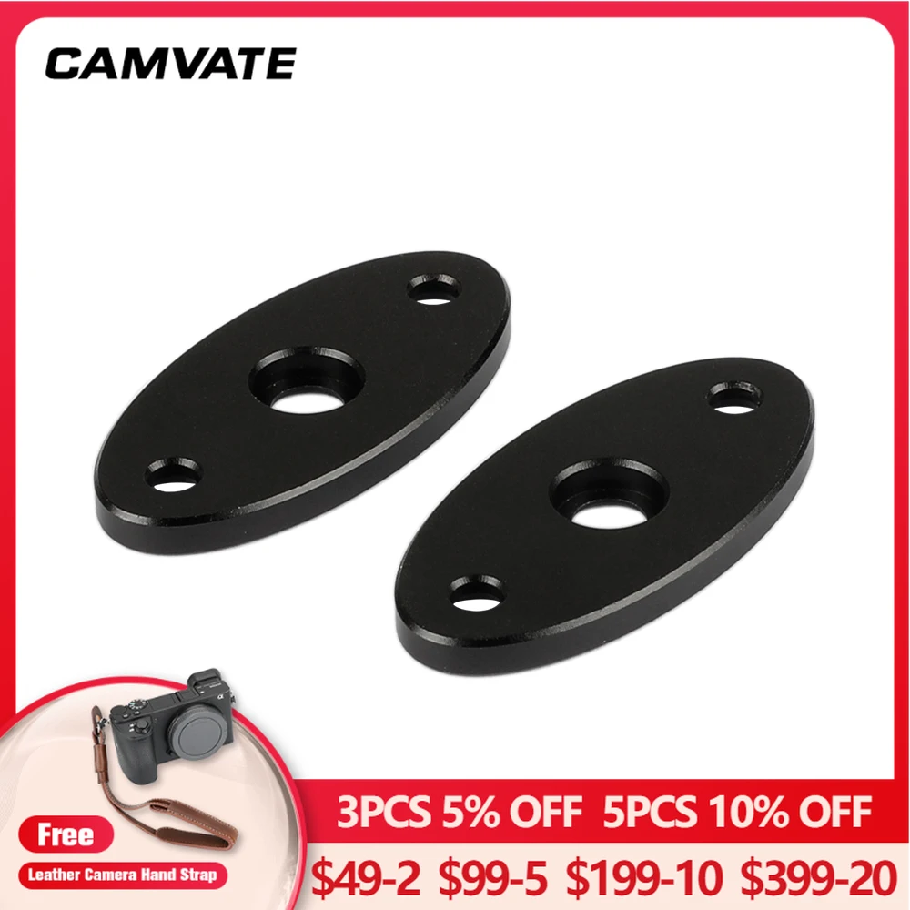 CAMVATE Camera Wall Ceiling Table Mount Bracket Base Plate With 1/4"-20 Thread For Support Holder Photography Accessories 2 Pces
CAMVATE Camera Wall Ceiling Table Mount Bracket Base Plate With 1/4"-20 Thread For Support Holder Photography Accessories 2 Pces