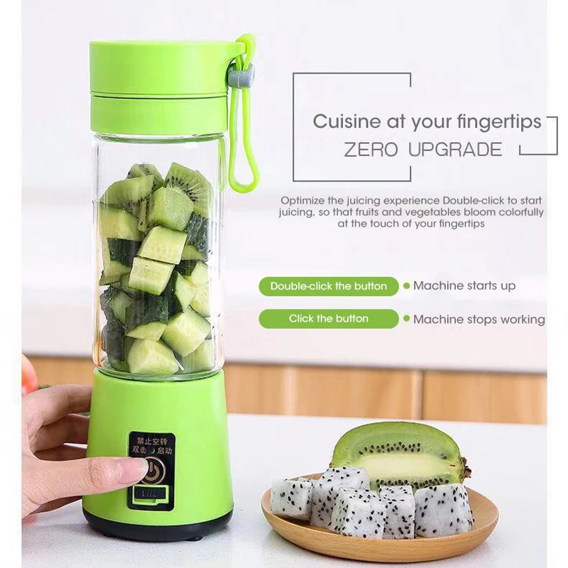 Portable Fruit Juicer Cup 400ml 150W Squeezer Electr Mixer USB Charging 6 Blades Mini Juicer Blender Milkshake Vegetable Juice
Portable Fruit Juicer Cup 400ml 150W Squeezer Electr Mixer USB Charging 6 Blades Mini Juicer Blender Milkshake Vegetable Juice