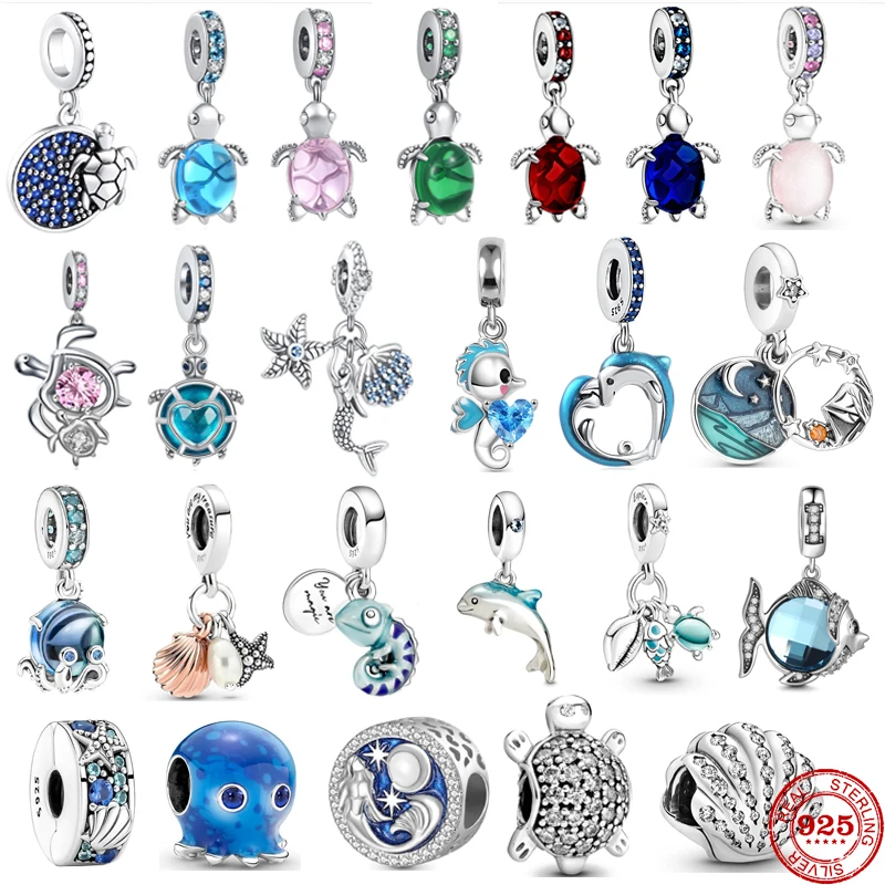 New 925 Sterling Silver Pink Blue Turtle charm beads Fit Original Pandora Charms Bracelet Necklace Trinket Diy Women Jewelry
New 925 Sterling Silver Pink Blue Turtle charm beads Fit Original Pandora Charms Bracelet Necklace Trinket Diy Women Jewelry