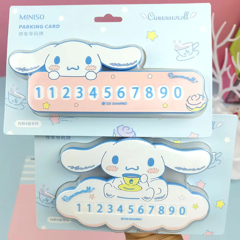 Kawaii Sanrio Parking Number Plate Cute Cinnamoroll Cartoon Mobile Phone Number Plate Car Phone Tag Toy for Girls Gift
Kawaii Sanrio Parking Number Plate Cute Cinnamoroll Cartoon Mobile Phone Number Plate Car Phone Tag Toy for Girls Gift